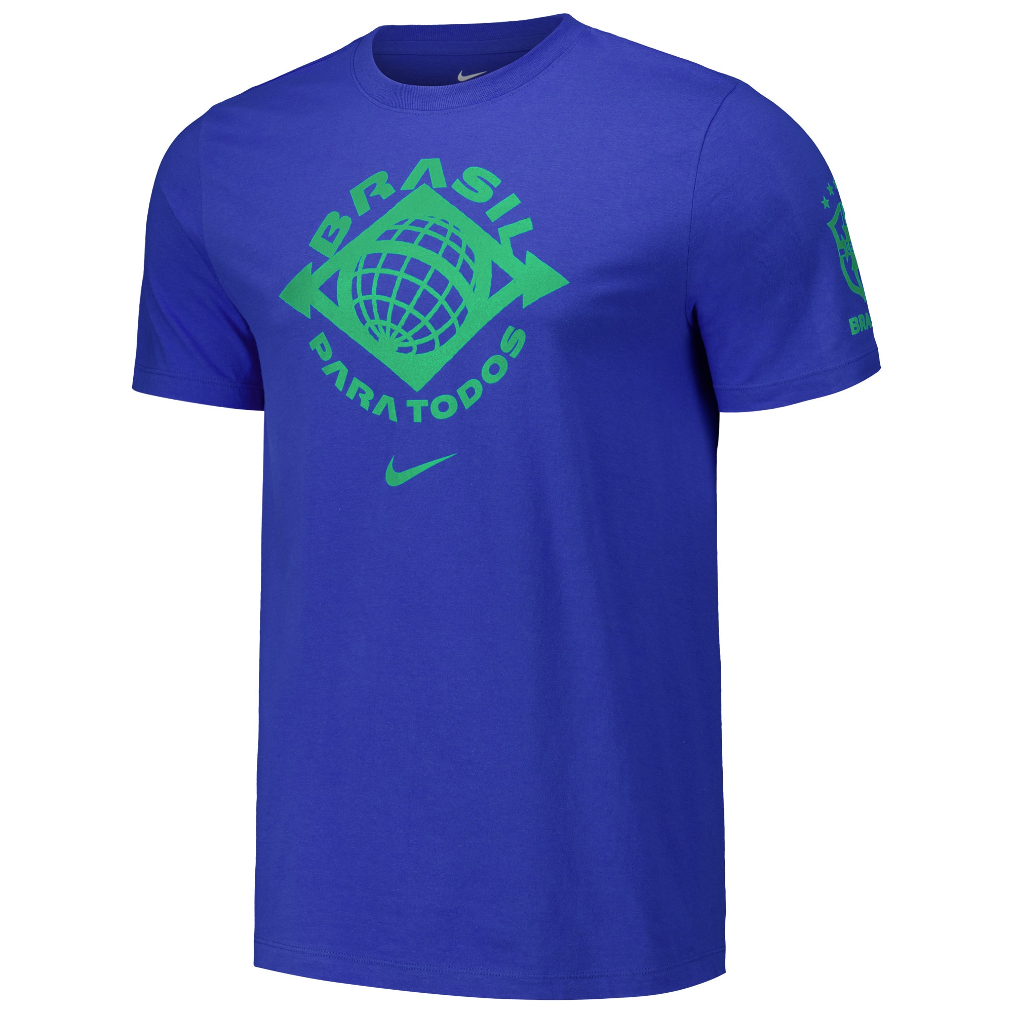 brazil national team nike localized core cotton t-shirt – royal Collection – Brazil World Cup Jerseys and T-Shirts