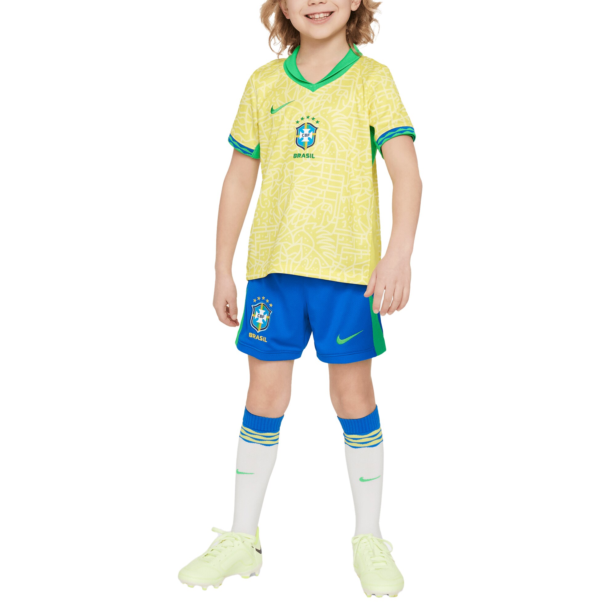 brazil national team nike preschool 2024 home replica stadium kit set – yellow Collection – Brazil World Cup Jerseys and T-Shirts