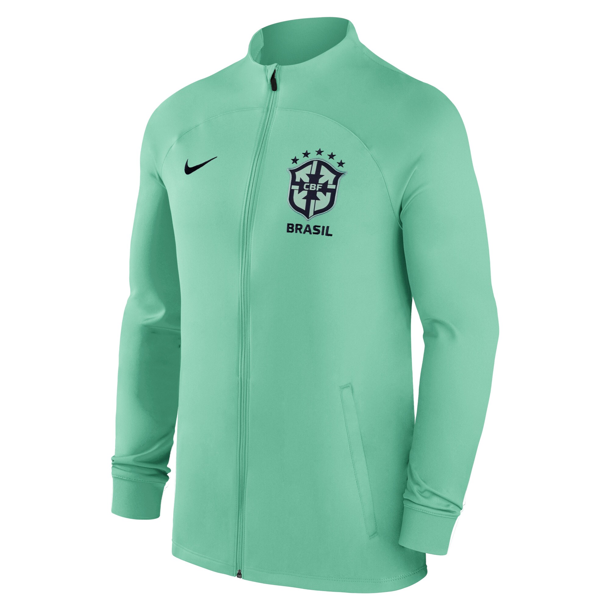 brazil national team nike strike raglan full-zip performance track jacket – green Collection – Brazil World Cup Jerseys and T-Shirts