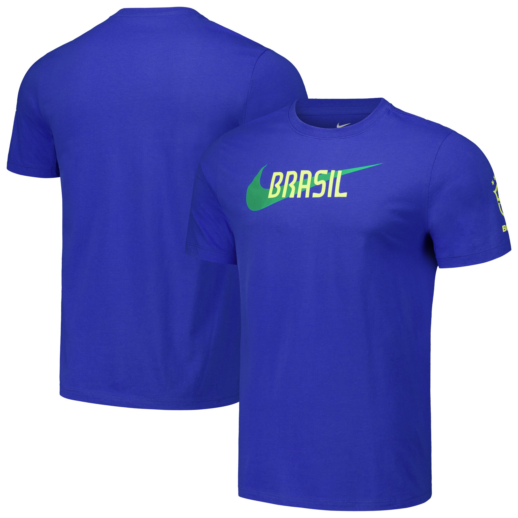 brazil national team nike swoosh core t-shirt – royal Collection – Brazil World Cup Jerseys and T-Shirts