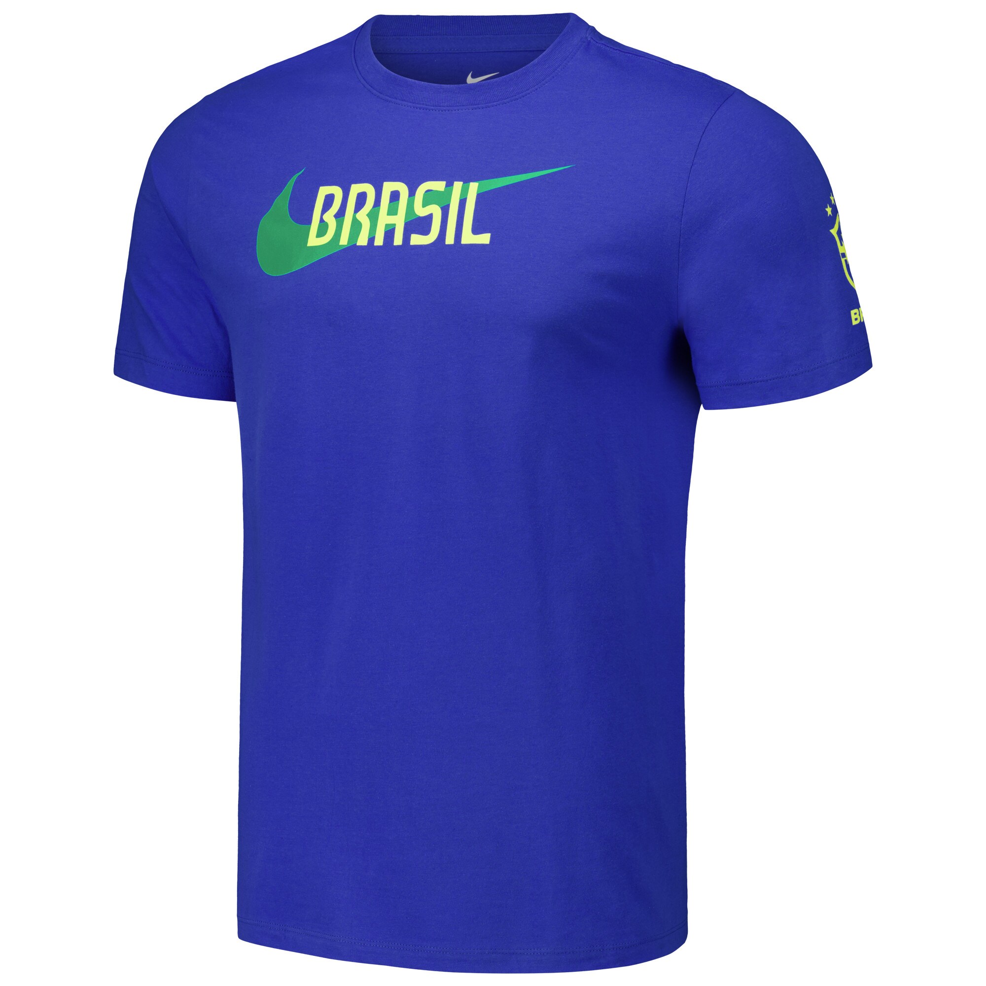 brazil national team nike swoosh core t-shirt – royal Collection – Brazil World Cup Jerseys and T-Shirts