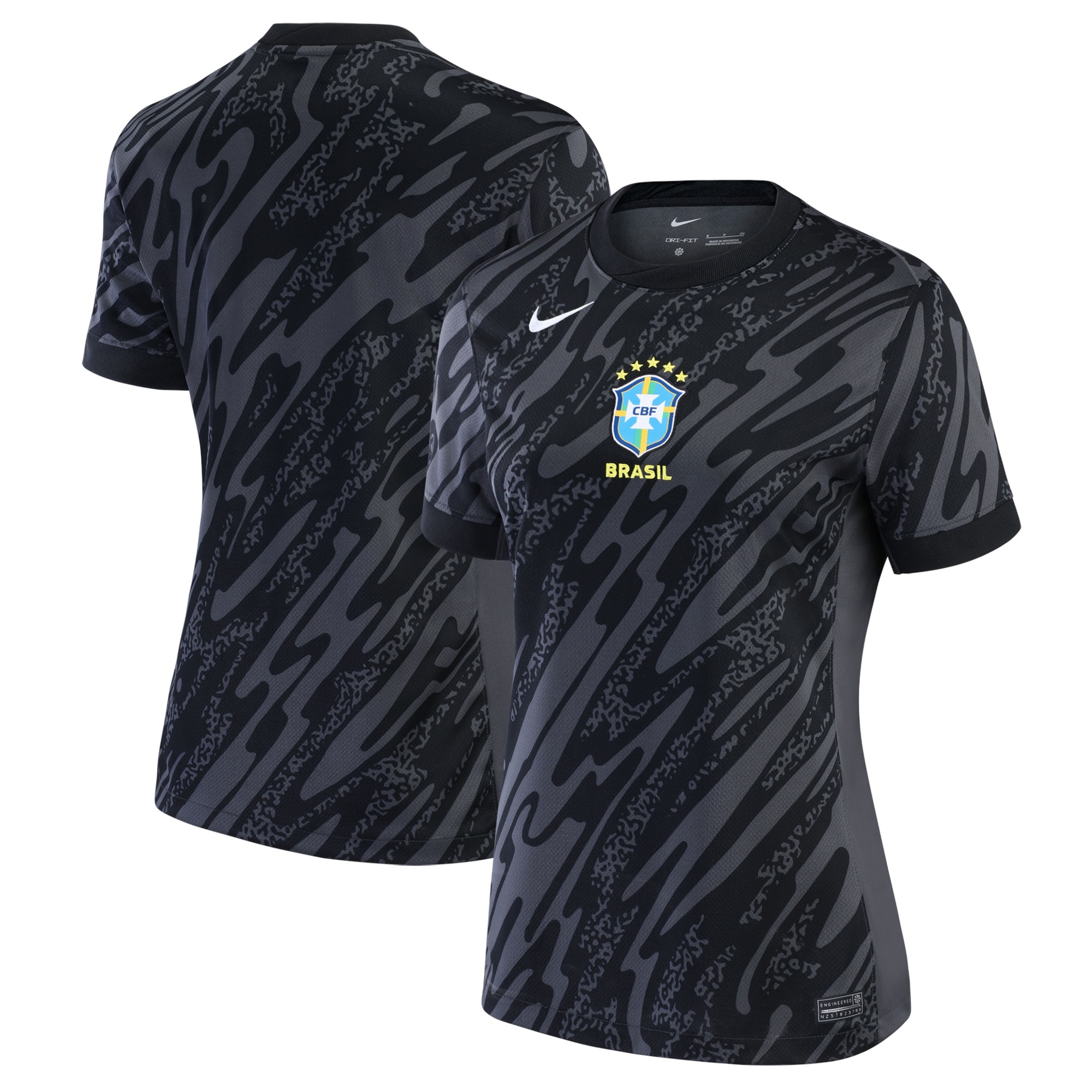 brazil national team nike women8217s 2024 goalkeeper replica stadium jersey – anthracite Collection – Brazil World Cup Jerseys and T-Shirts