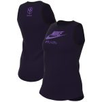 brazil women8217s national team nike women8217s futura tank top – navy Collection – Brazil World Cup Jerseys and T-Shirts