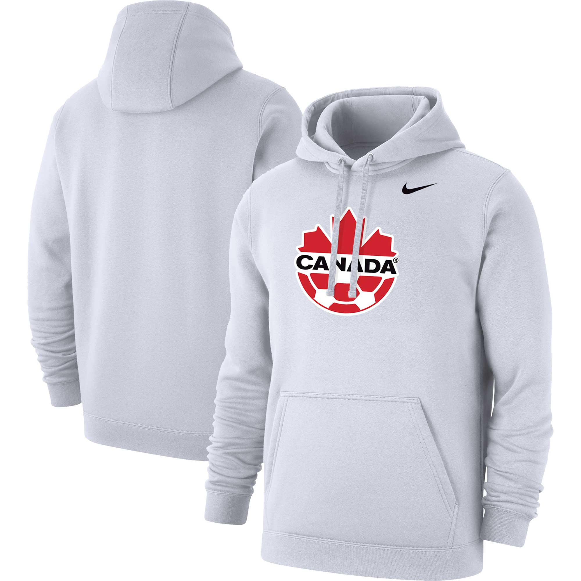 canada soccer nike club primary pullover hoodie – white Collection – Brazil World Cup Jerseys and T-Shirts