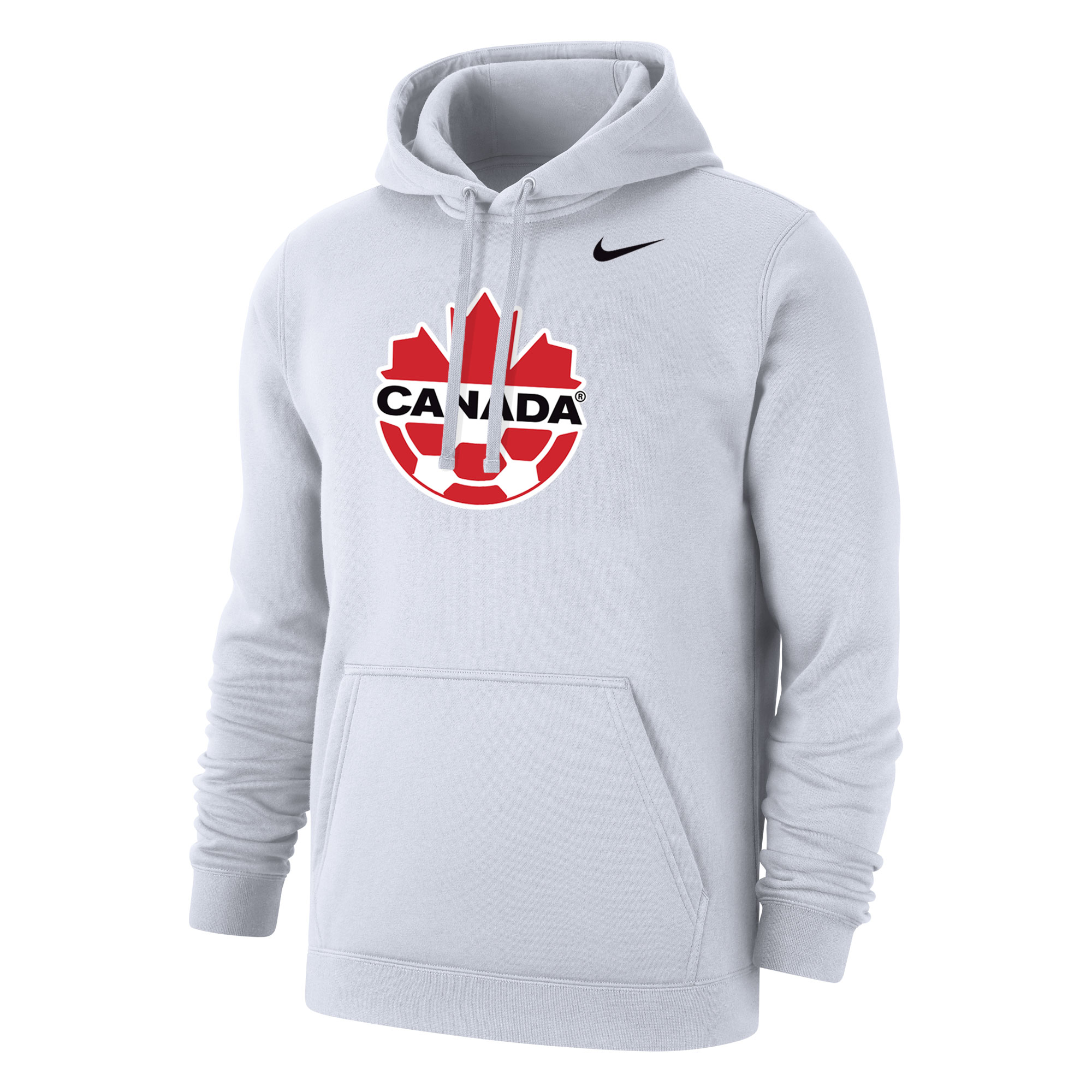 canada soccer nike club primary pullover hoodie – white Collection – Brazil World Cup Jerseys and T-Shirts