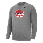 canada soccer nike fleece pullover sweatshirt – heather gray Collection – Brazil World Cup Jerseys and T-Shirts