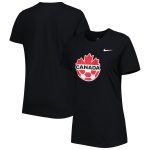 canada soccer nike women8217s club crest t-shirt – black Collection – Brazil World Cup Jerseys and T-Shirts