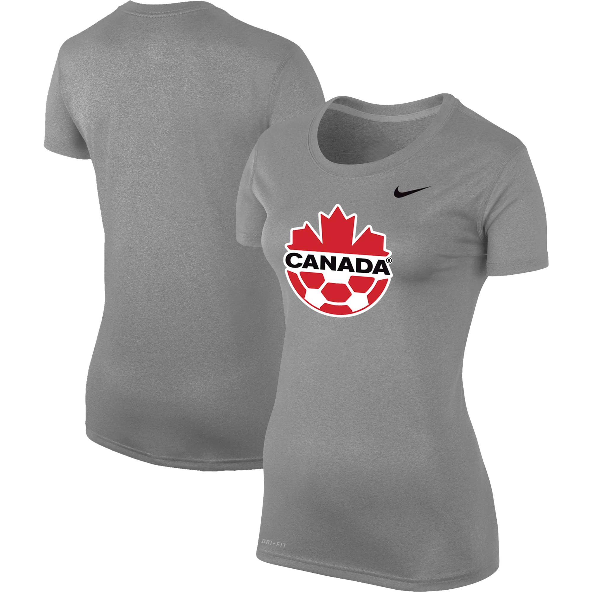 canada soccer nike women8217s legend performance t-shirt – heather gray Collection – Brazil World Cup Jerseys and T-Shirts