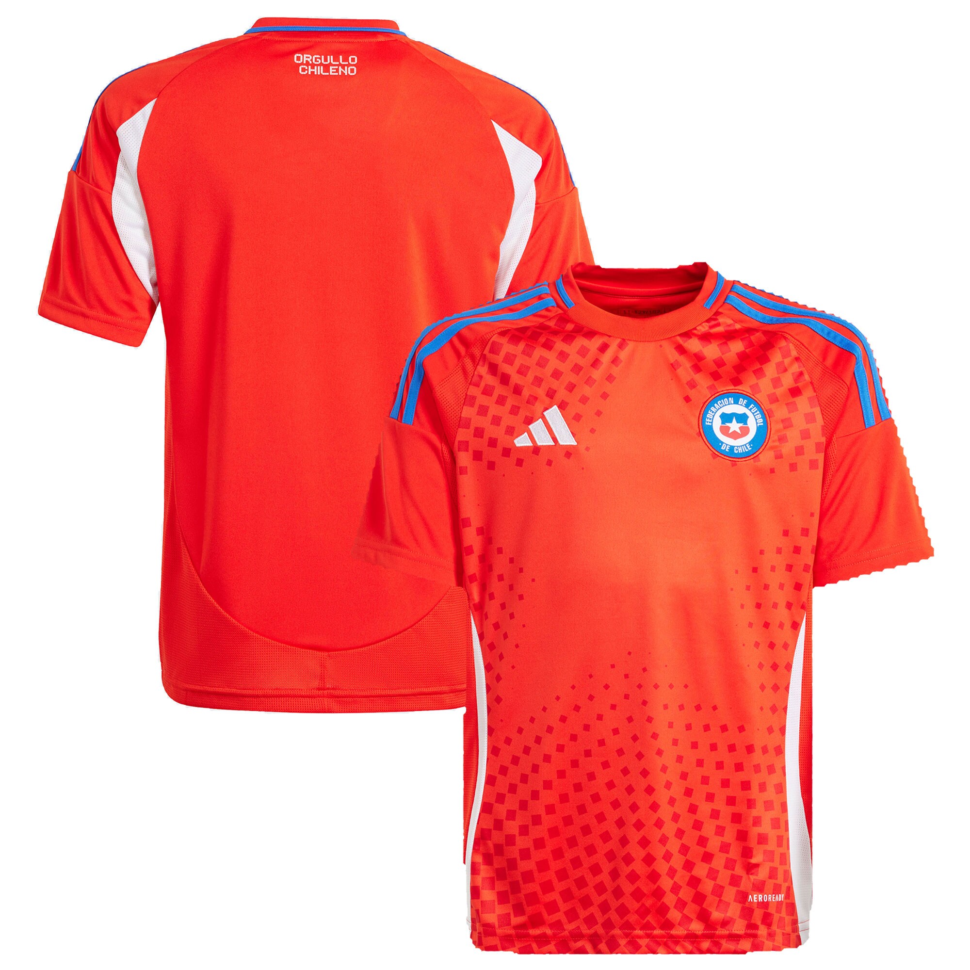 chile national team adidas youth 2024 home replica jersey – red Collection – Brazil World Cup Jerseys and T-Shirts