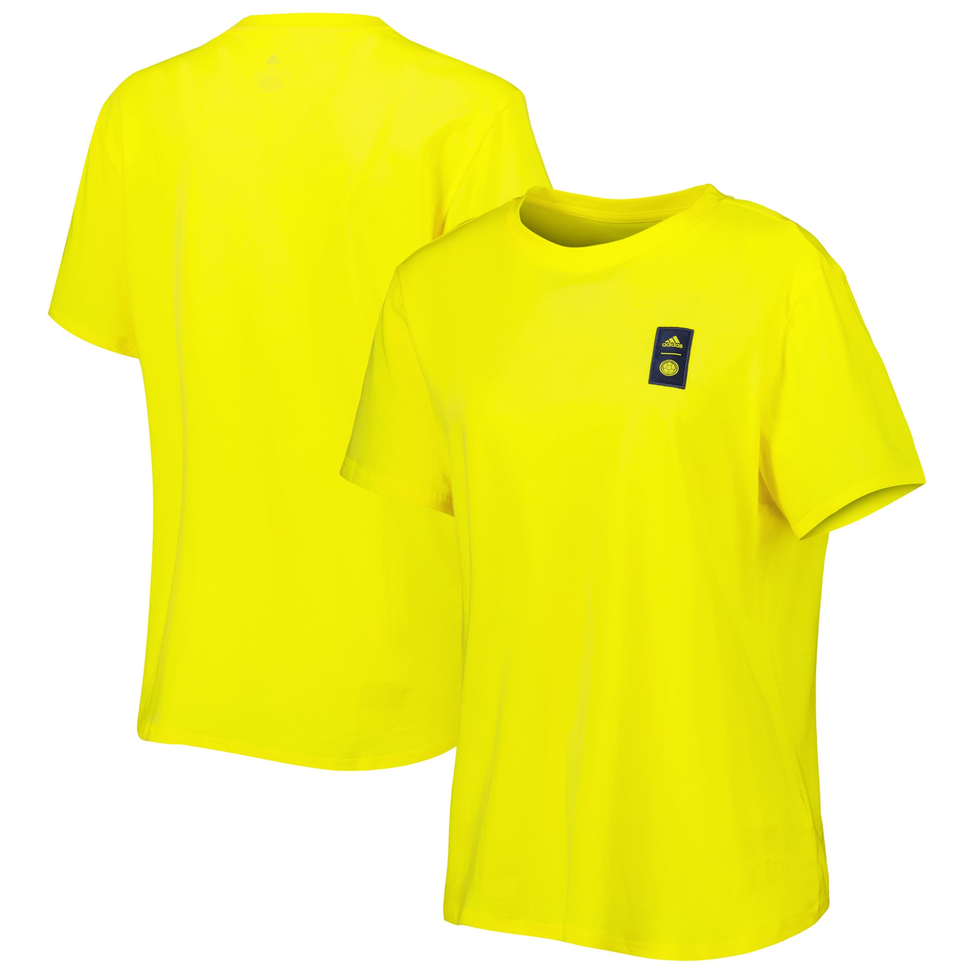 colombia national team adidas women8217s dna t-shirt – yellow Collection – Brazil World Cup Jerseys and T-Shirts