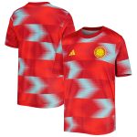 colombia national team adidas youth 202223 away pre-match top – red Collection – Brazil World Cup Jerseys and T-Shirts