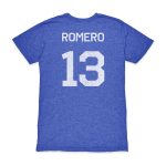 cristian romero argentina national team 1863fc player vintage tri-blend t-shirt – blue Collection – Brazil World Cup Jerseys and T-Shirts