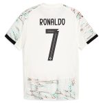cristiano ronaldo portugal national team puma 2025 away authentic jersey – white Collection – Brazil World Cup Jerseys and T-Shirts