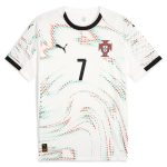 cristiano ronaldo portugal national team puma 2025 away replica jersey – white Collection – Brazil World Cup Jerseys and T-Shirts