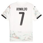 cristiano ronaldo portugal national team puma 2025 away replica jersey – white Collection – Brazil World Cup Jerseys and T-Shirts