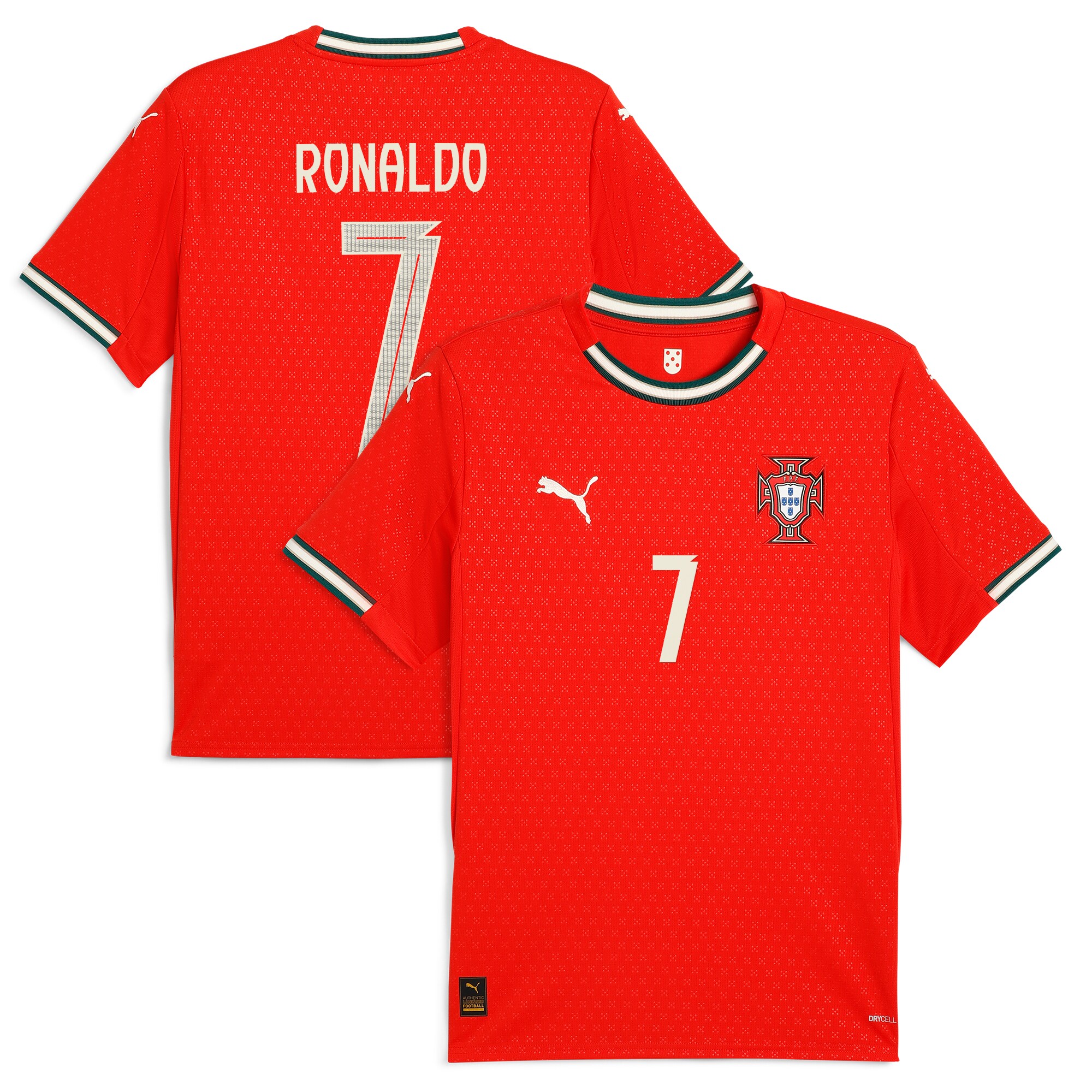 cristiano ronaldo portugal national team puma 2025 home replica jersey – red Collection – Brazil World Cup Jerseys and T-Shirts