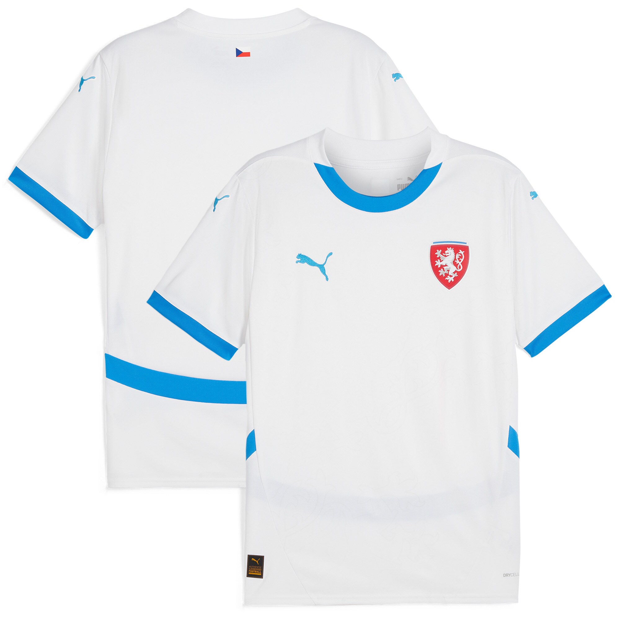 czech republic national team puma 2024 away replica jersey – white Collection – Brazil World Cup Jerseys and T-Shirts