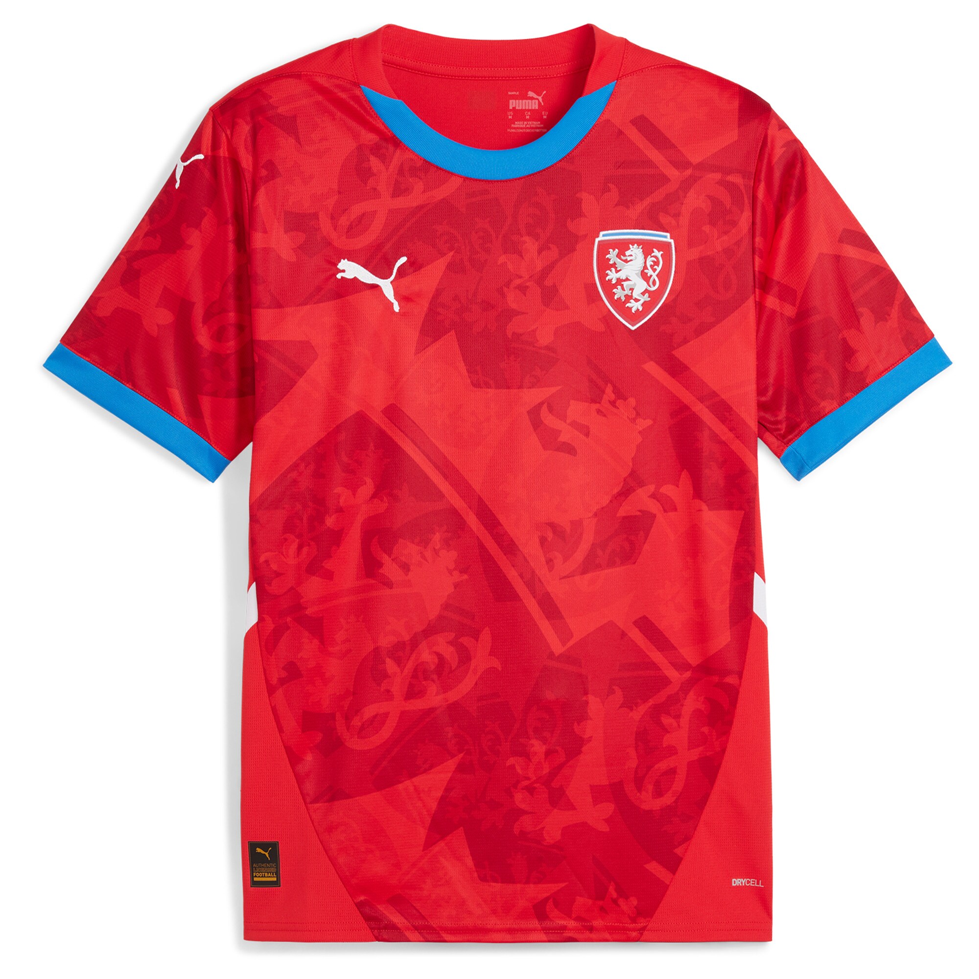 czech republic national team puma 2024 home replica jersey – red Collection – Brazil World Cup Jerseys and T-Shirts