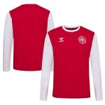 denmark national team block long sleeve t-shirt – red Collection – Brazil World Cup Jerseys and T-Shirts