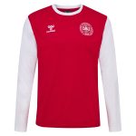 denmark national team block long sleeve t-shirt – red Collection – Brazil World Cup Jerseys and T-Shirts