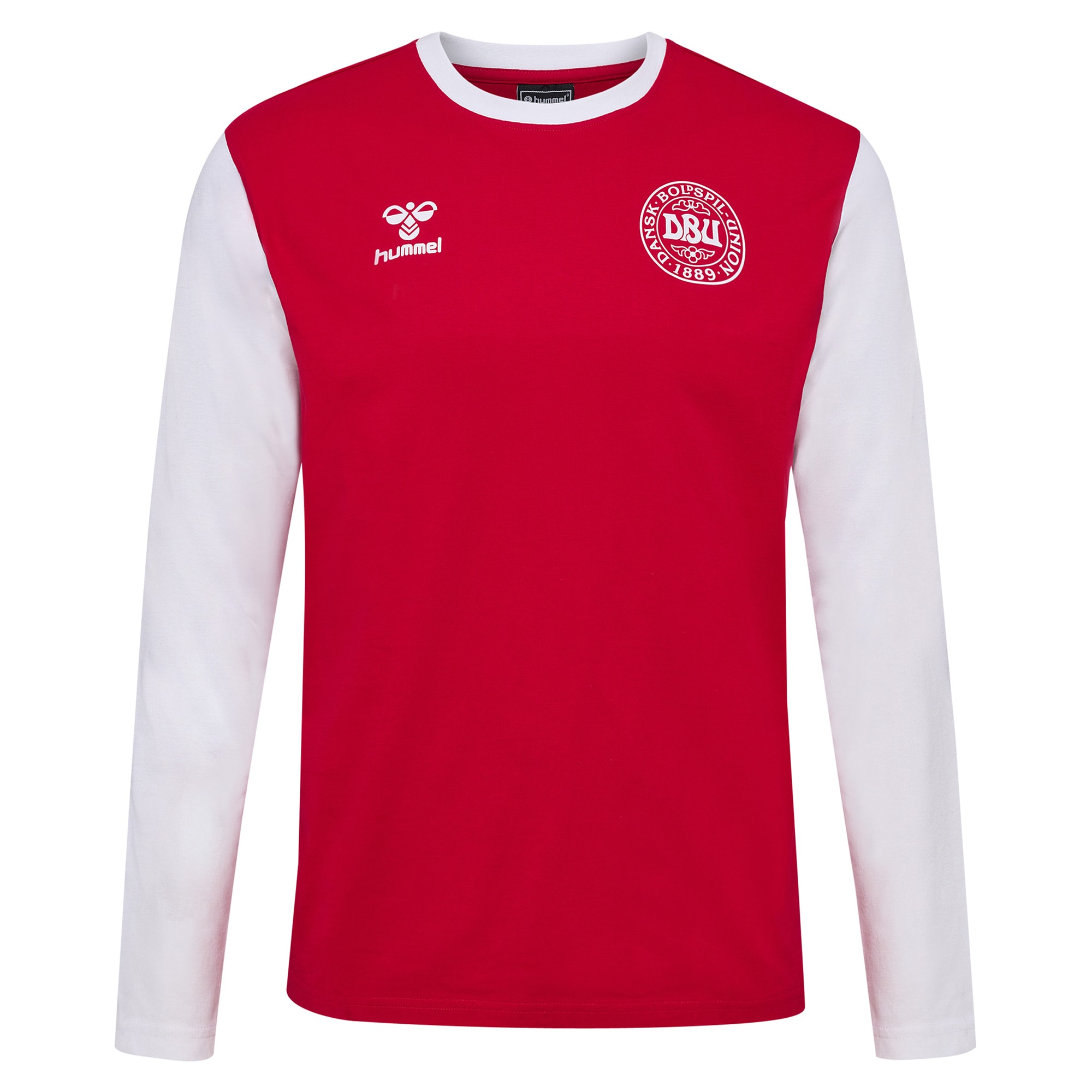 denmark national team block long sleeve t-shirt – red Collection – Brazil World Cup Jerseys and T-Shirts