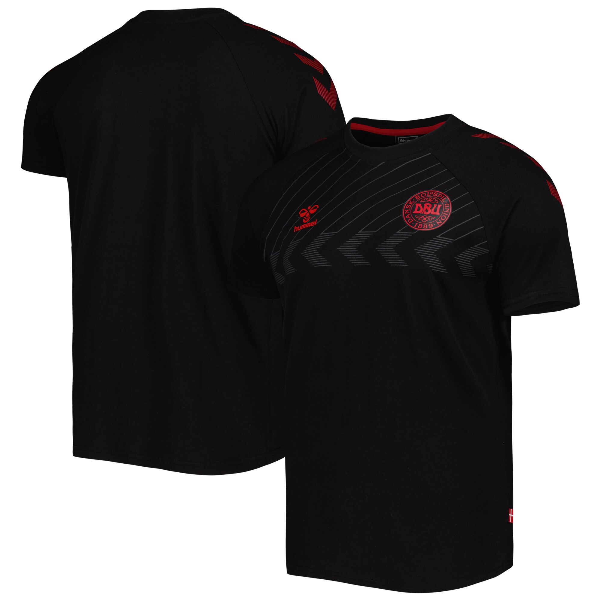 denmark national team fan raglan t-shirt – black Collection – Brazil World Cup Jerseys and T-Shirts