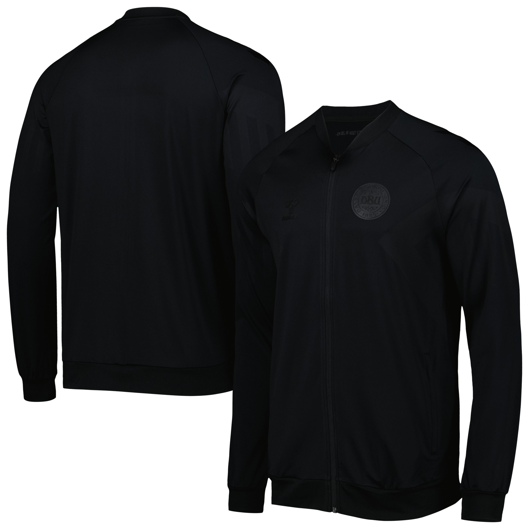 denmark national team hummel line up raglan full-zip jacket – black Collection – Brazil World Cup Jerseys and T-Shirts