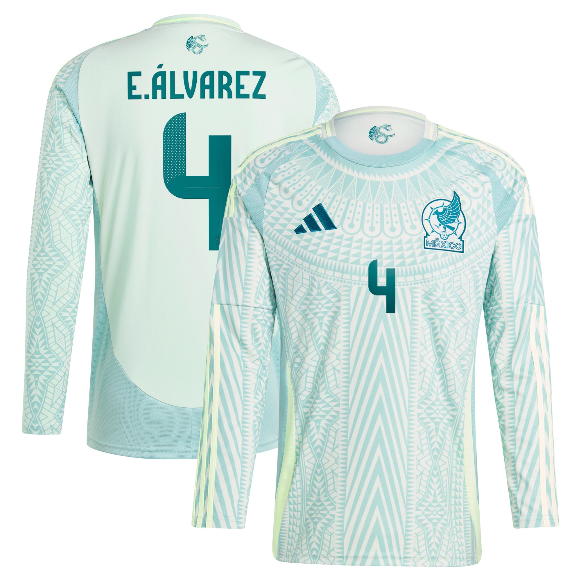 edson alvarez mexico national team adidas 2024 away replica player long sleeve jersey – green Collection – Brazil World Cup Jerseys and T-Shirts
