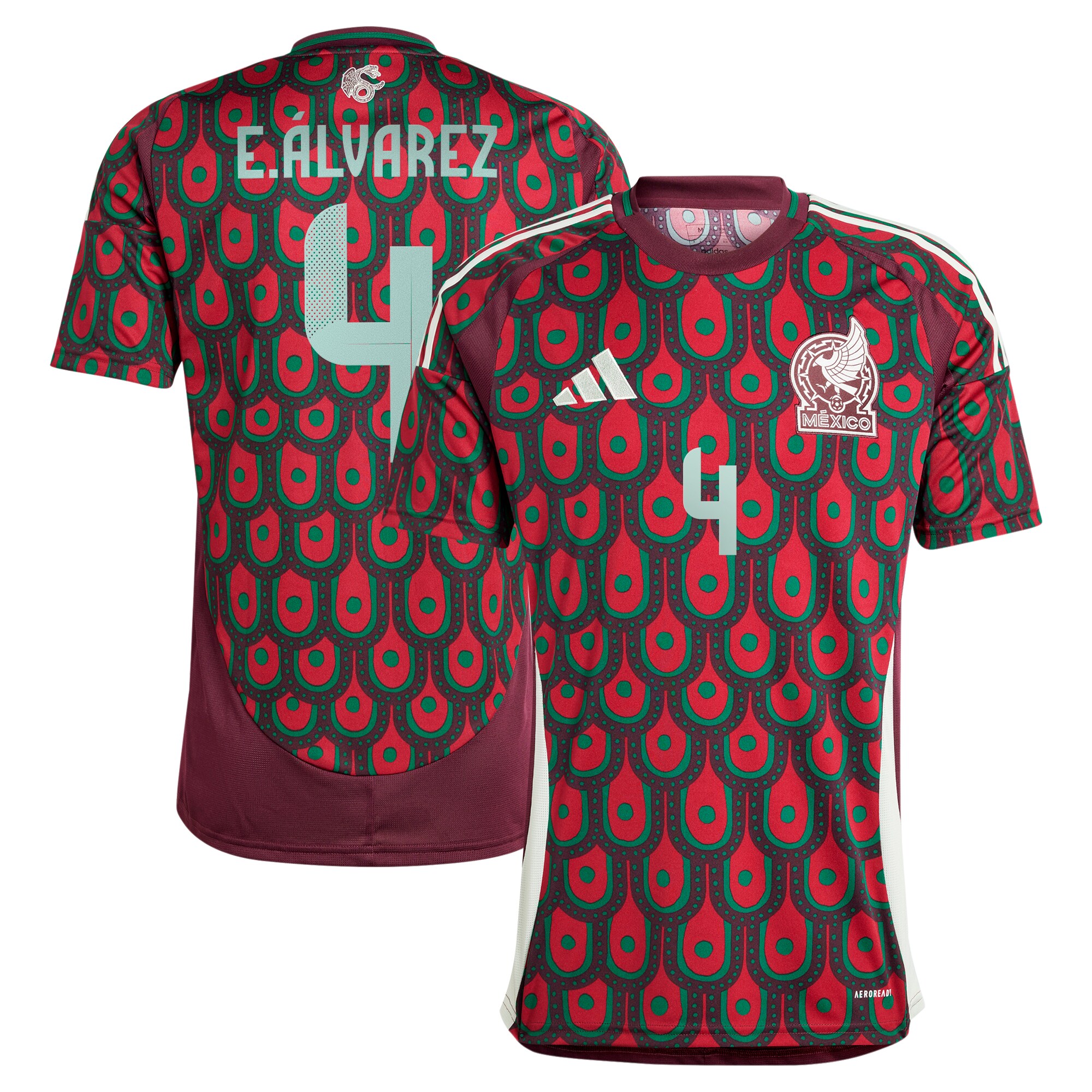 edson alvarez mexico national team adidas 2024 home replica player jersey – burgundy Collection – Brazil World Cup Jerseys and T-Shirts