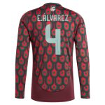 edson alvarez mexico national team adidas 2024 home replica player long sleeve jersey – burgundy Collection – Brazil World Cup Jerseys and T-Shirts