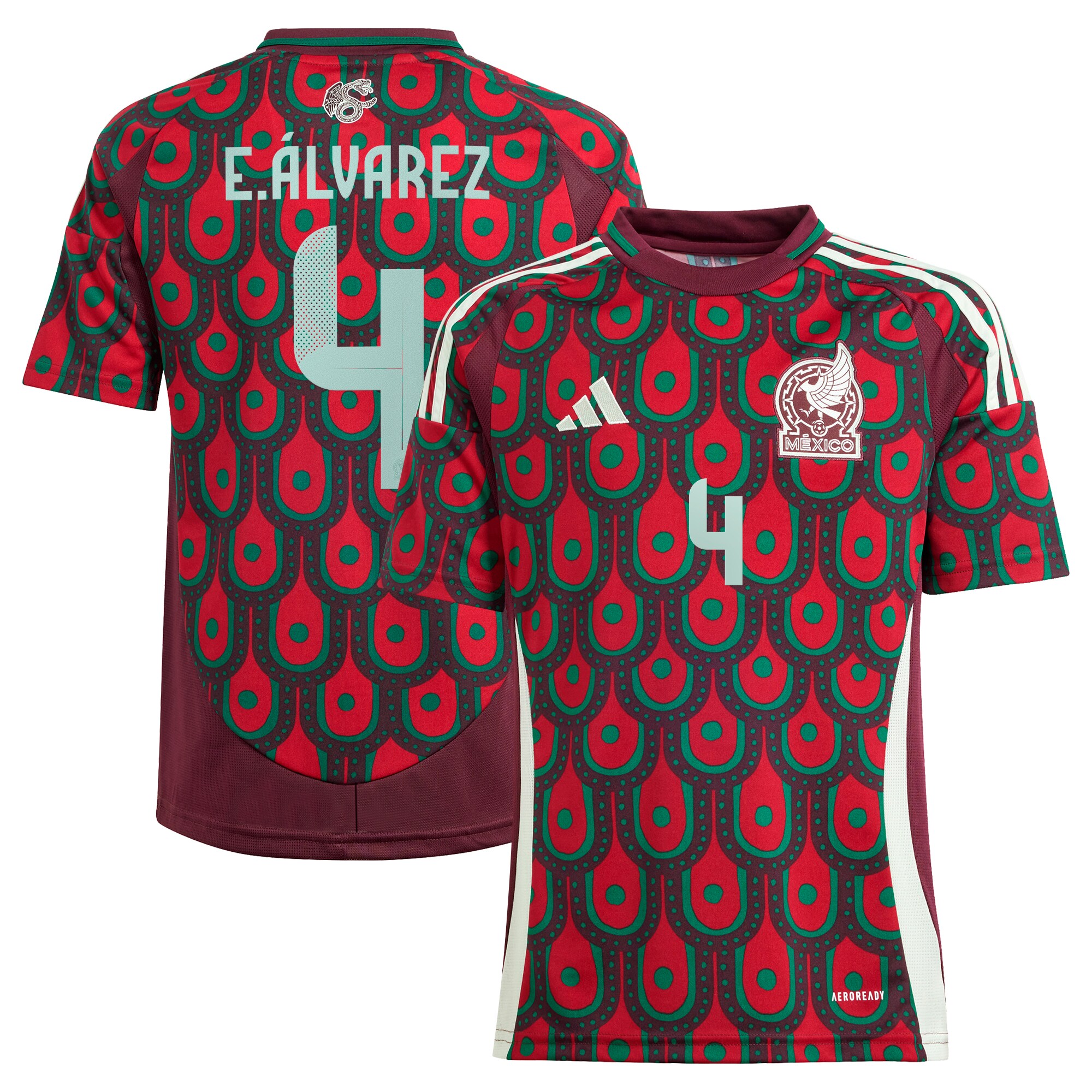 edson alvarez mexico national team adidas youth 2024 home replica player jersey – burgundy Collection – Brazil World Cup Jerseys and T-Shirts