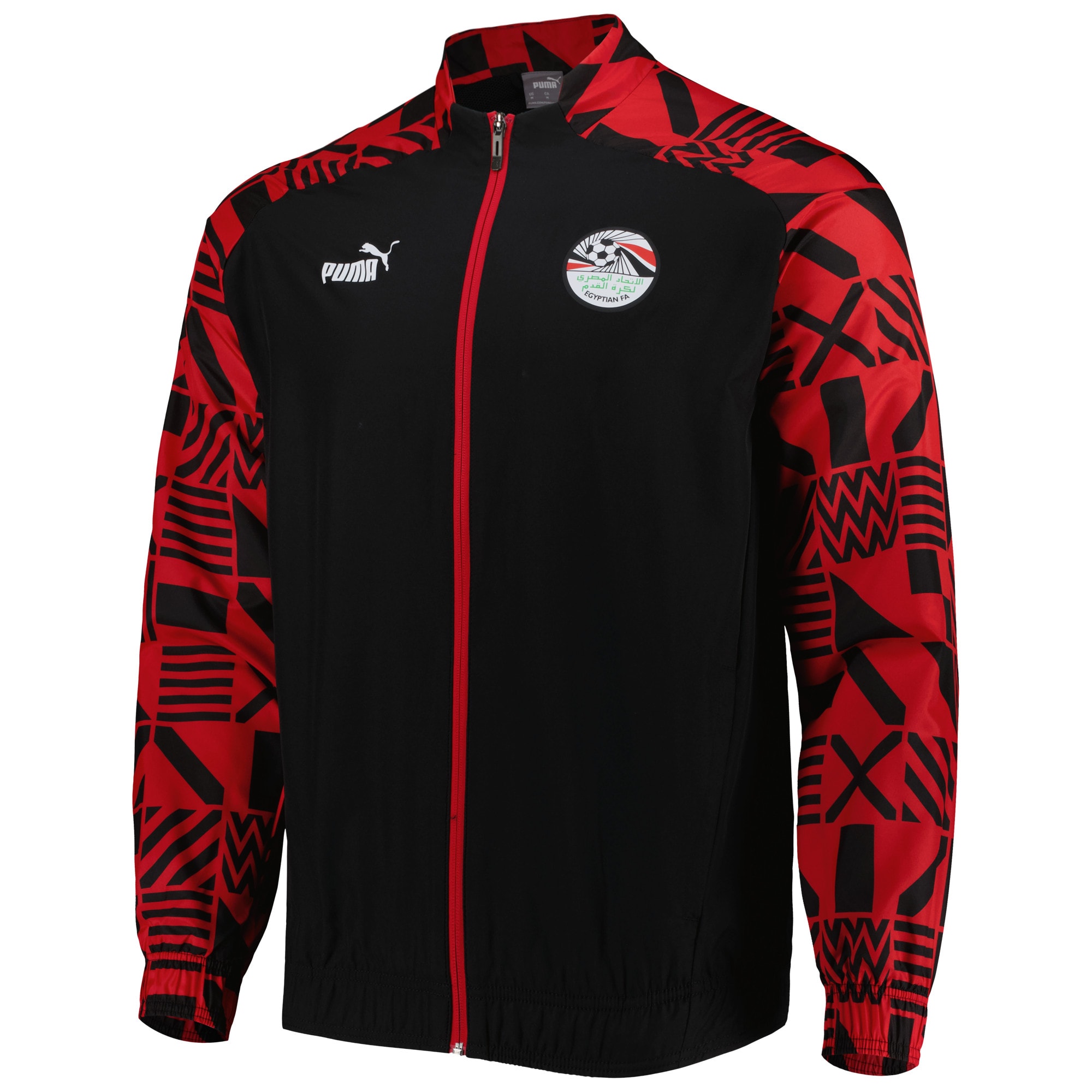 egypt national team puma pre-match raglan full-zip training jacket – black Collection – Brazil World Cup Jerseys and T-Shirts