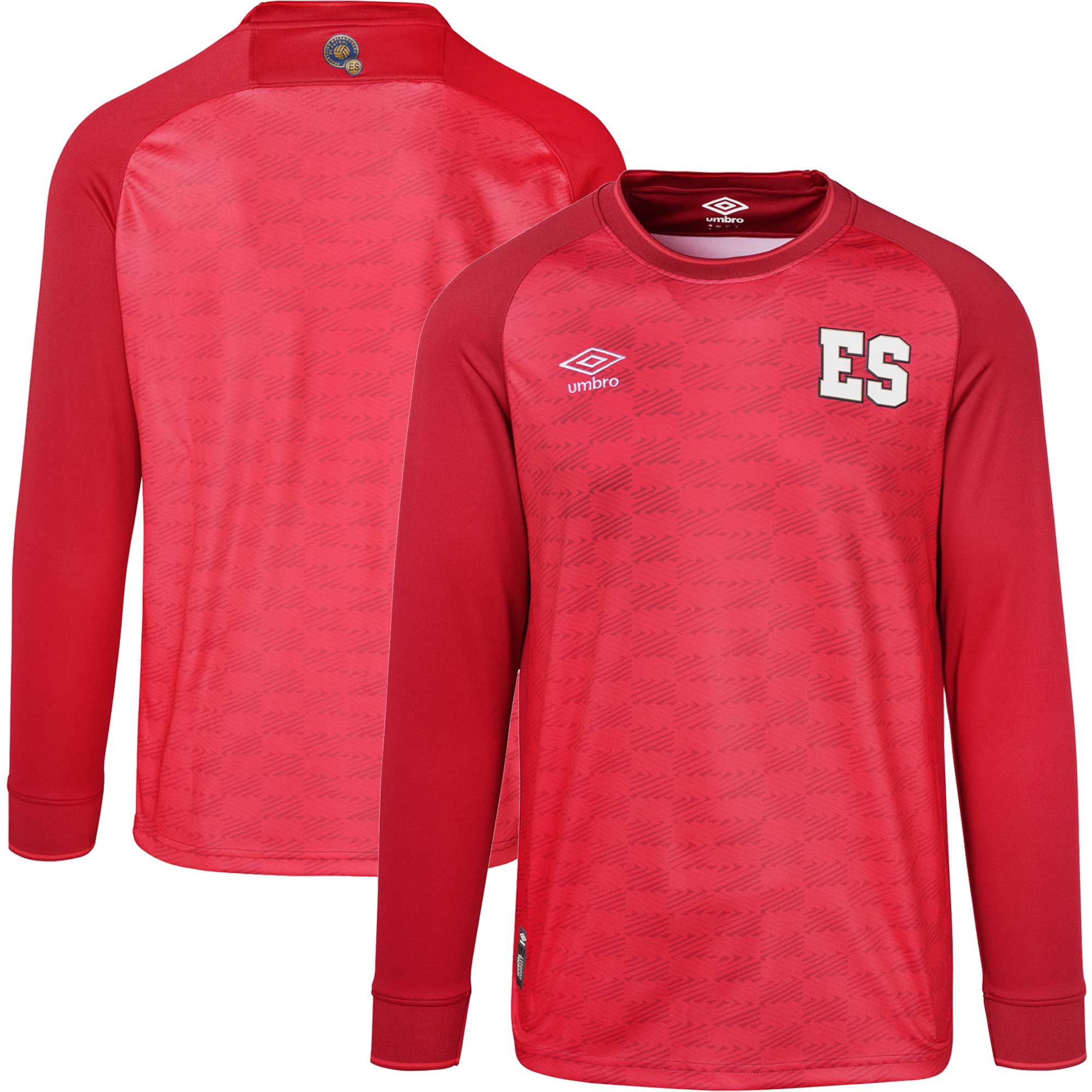 el salvador national team umbro 2023 replica long sleeve jersey – red Collection – Brazil World Cup Jerseys and T-Shirts