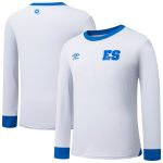 el salvador national team umbro 2025 away replica long sleeve jersey – white Collection – Brazil World Cup Jerseys and T-Shirts