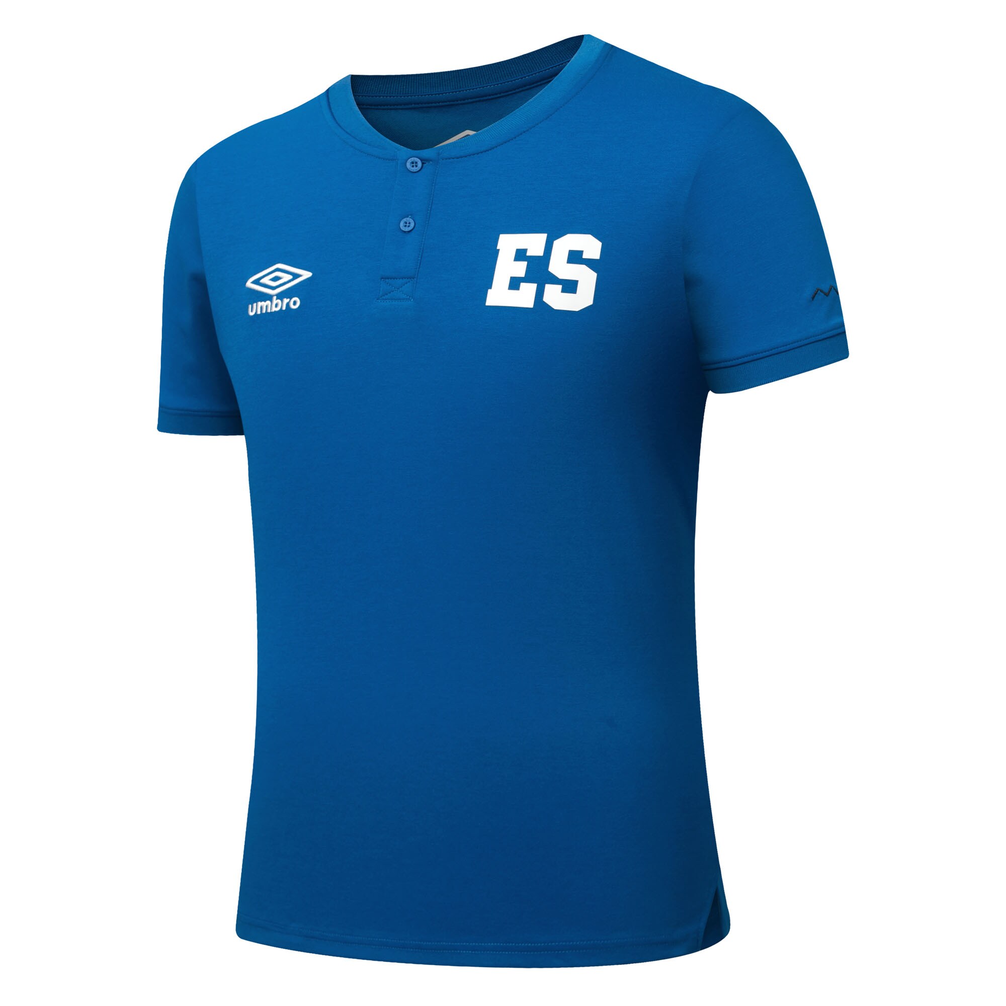 el salvador national team umbro crew neck polo – blue Collection – Brazil World Cup Jerseys and T-Shirts