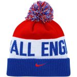 england national team nike classic stripe cuffed knit hat with pom – bluered Collection – Brazil World Cup Jerseys and T-Shirts
