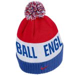 england national team nike classic stripe cuffed knit hat with pom – bluered Collection – Brazil World Cup Jerseys and T-Shirts