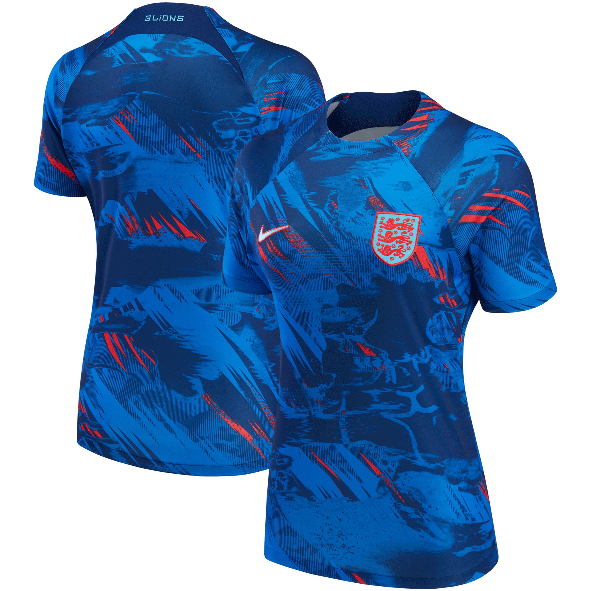 england national team nike women8217s 2022 pre-match top blue Collection – Brazil World Cup Jerseys and T-Shirts