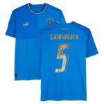 fabio cannavaro italy national team autographed fanatics authentic 2022-23 blue home puma jersey – bas Collection – Brazil World Cup Jerseys and T-Shirts