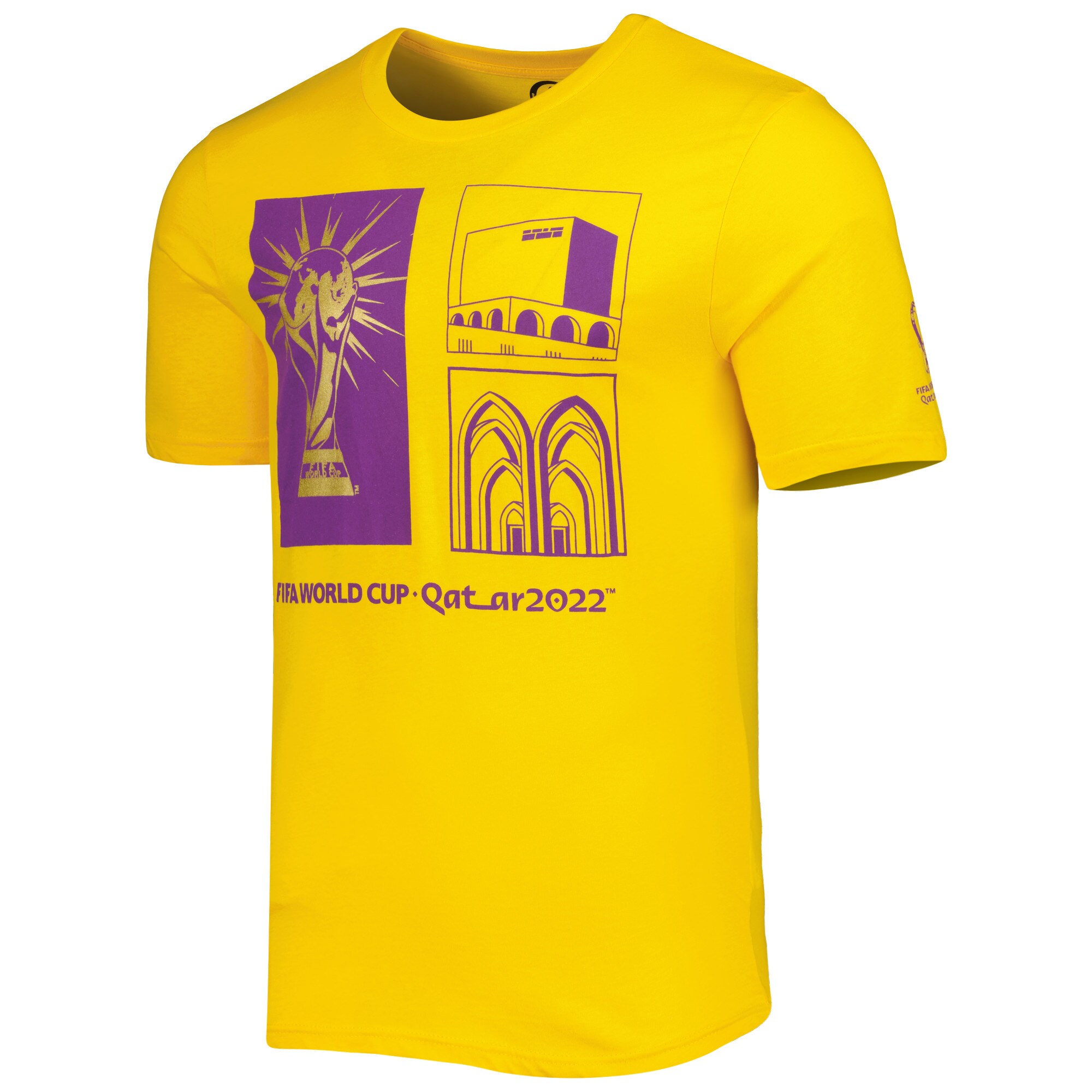 fifa world cup qatar 2022 around the world t-shirt – yellow Collection – Brazil World Cup Jerseys and T-Shirts