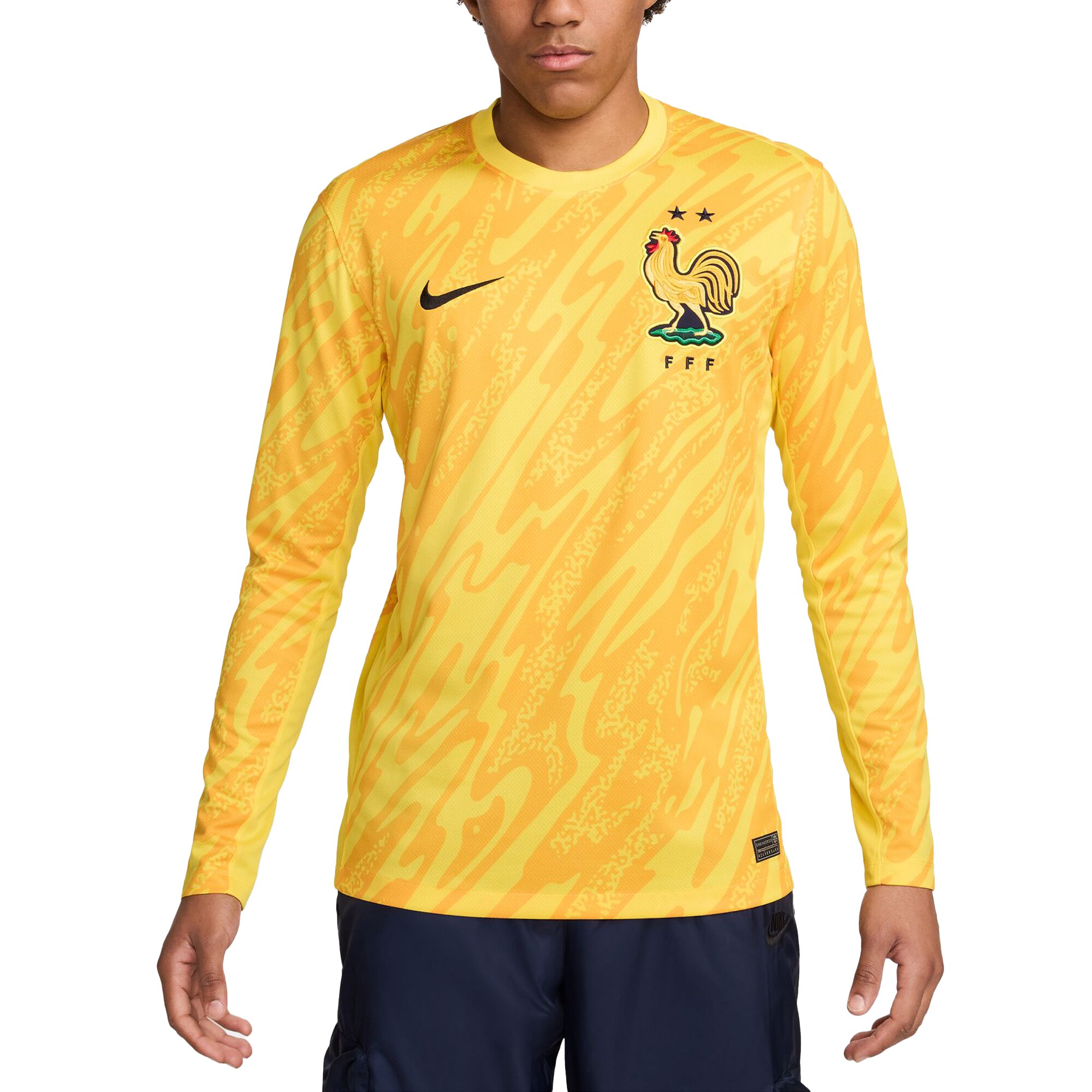 france national team nike 2024 goalkeeper replica stadium long sleeve jersey – yellow Collection – Brazil World Cup Jerseys and T-Shirts