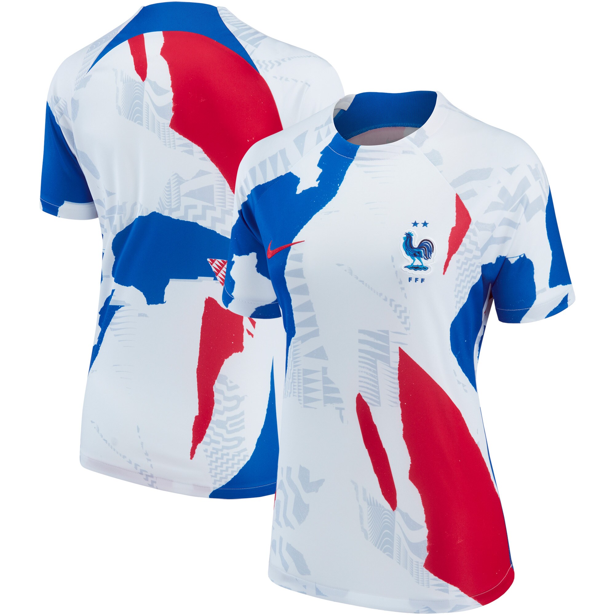 france national team nike women8217s 2022 pre-match top – white Collection – Brazil World Cup Jerseys and T-Shirts
