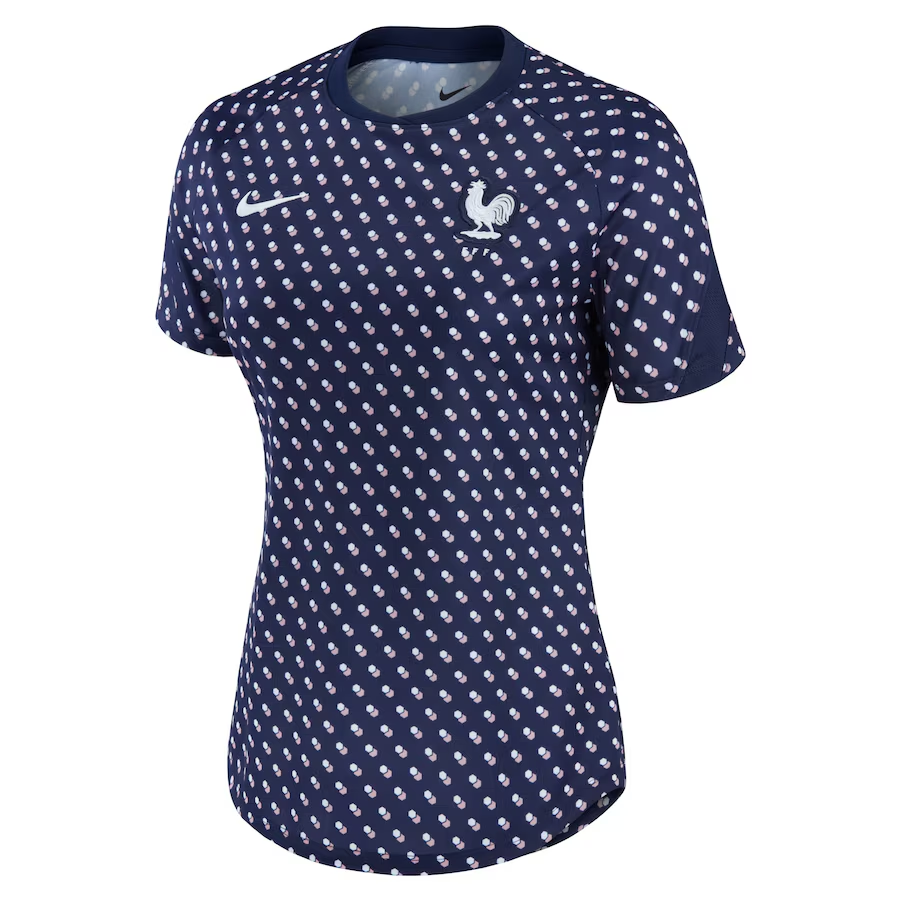 france national team nike women8217s 202223 pre-match home performance top – navy Collection – Brazil World Cup Jerseys and T-Shirts