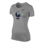 france national team nike women8217s legend performance t-shirt – heather gray Collection – Brazil World Cup Jerseys and T-Shirts