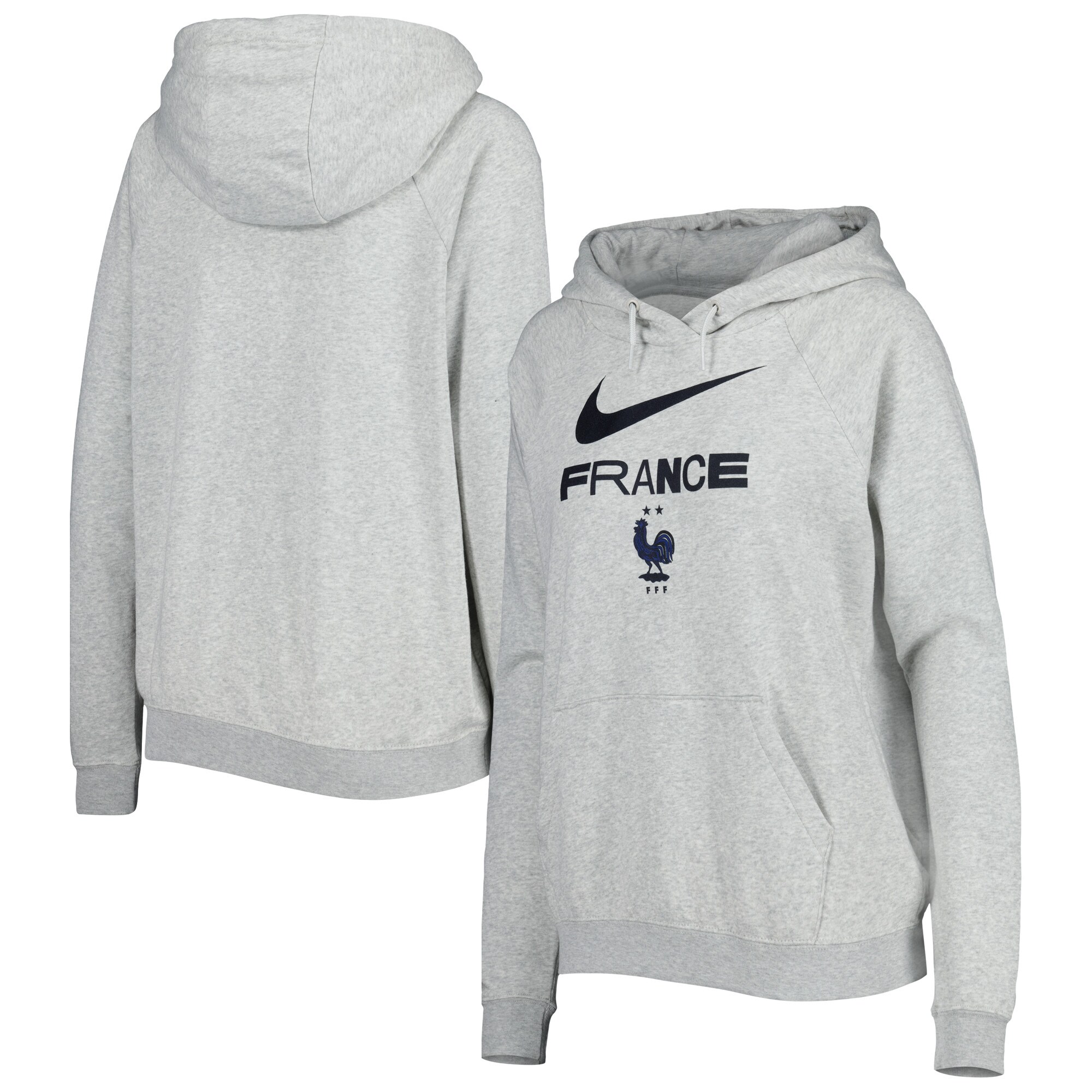 france national team nike women8217s lockup varsity fleece raglan pullover hoodie – heather gray Collection – Brazil World Cup Jerseys and T-Shirts