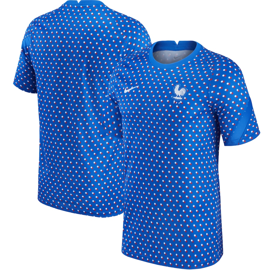 france women8217s national team nike 202122 pre-match top – blue Collection – Brazil World Cup Jerseys and T-Shirts