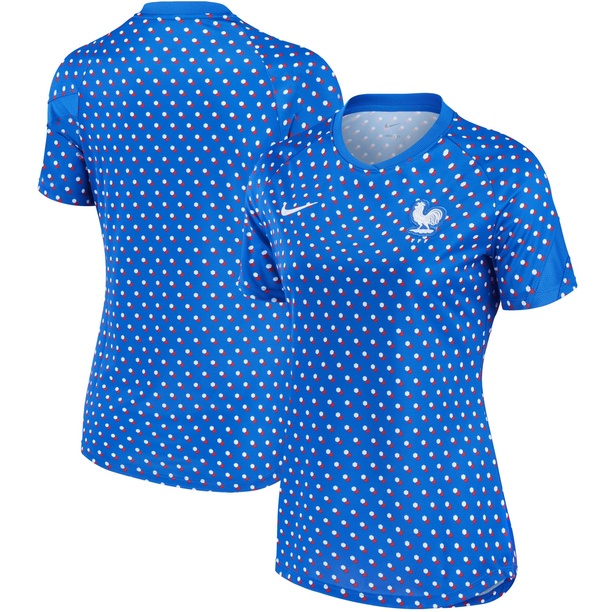 france women8217s national team nike women8217s 202223 away pre-match performance top – blue Collection – Brazil World Cup Jerseys and T-Shirts
