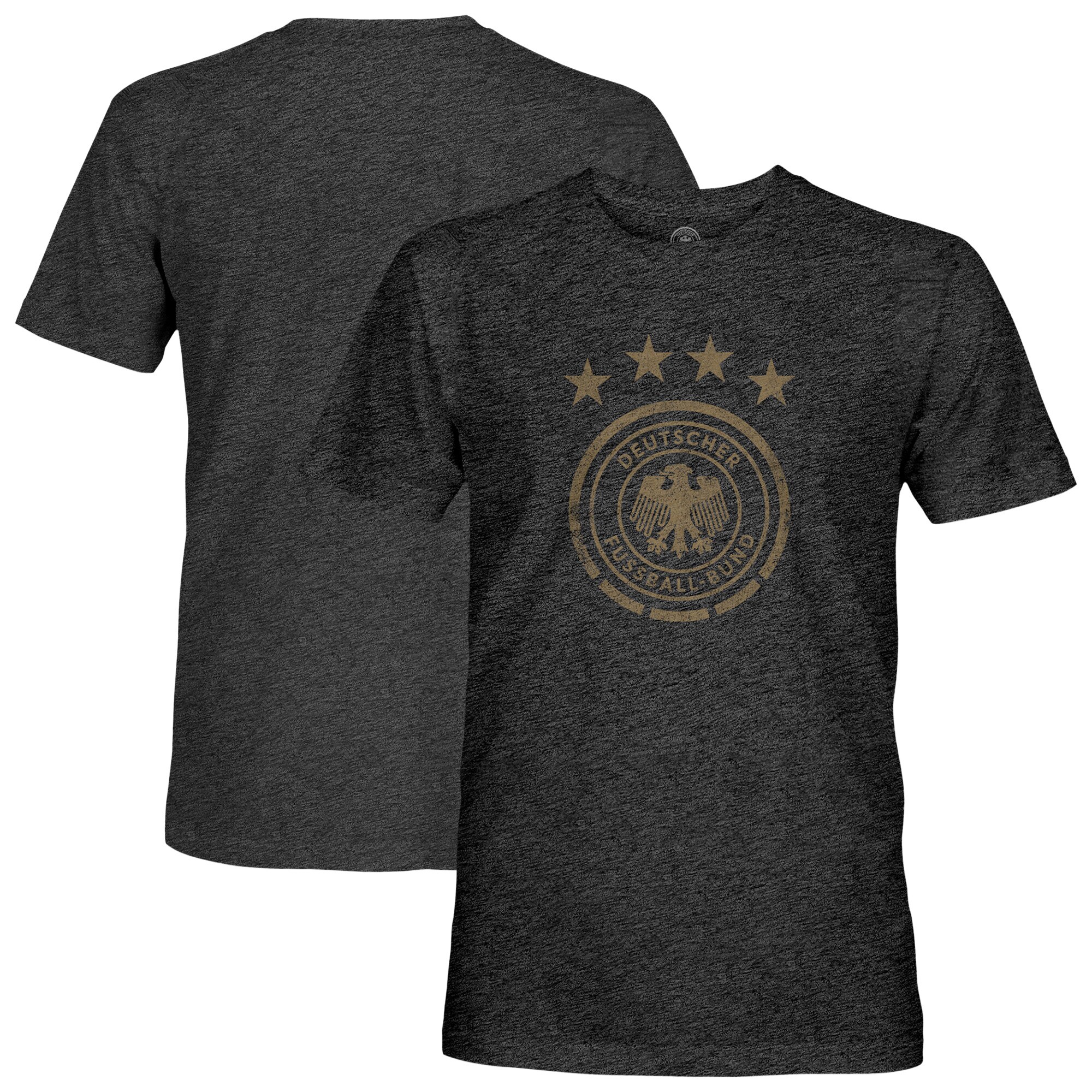 germany national team 1863fc mono badge vintage tri-blend t-shirt – heather black Collection – Brazil World Cup Jerseys and T-Shirts
