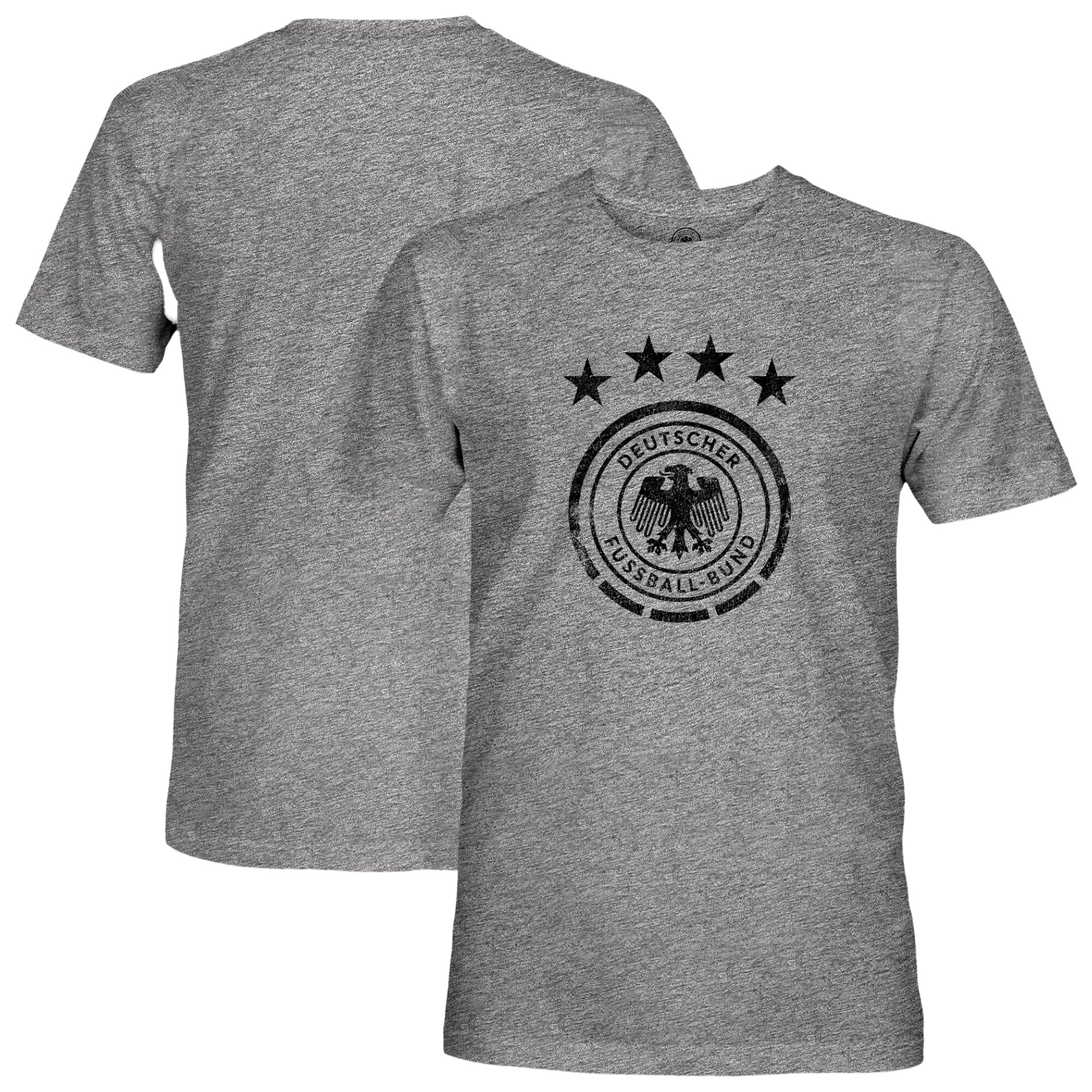 germany national team 1863fc mono badge vintage tri-blend t-shirt – heather gray Collection – Brazil World Cup Jerseys and T-Shirts