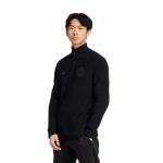 germany national team adidas originals 125th anniversary culturewear half-zip rib-knit top – black Collection – Brazil World Cup Jerseys and T-Shirts